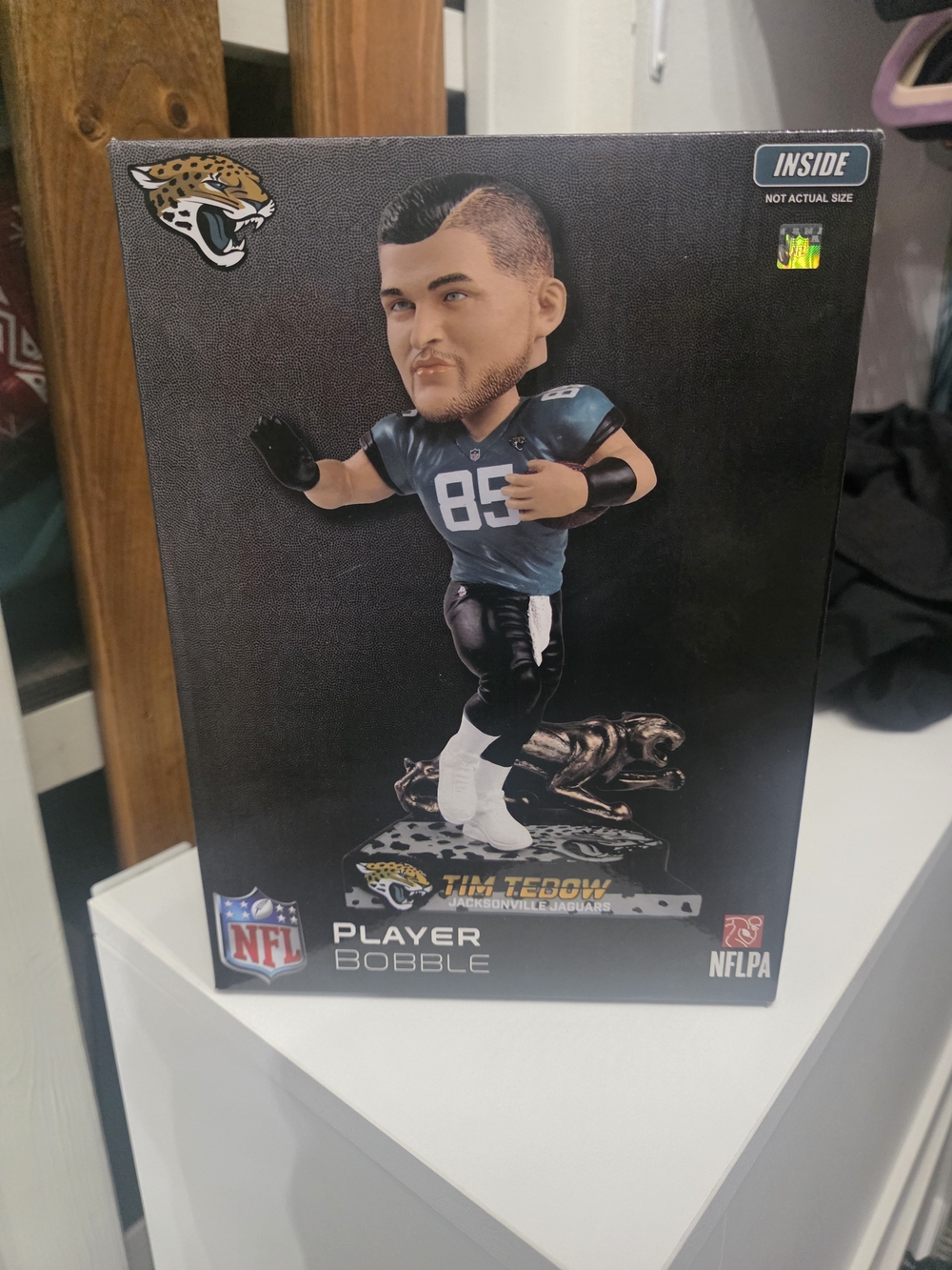 NFL Tim Tebow Bobblehead in Teal and Black - Jacksonville Jaguars